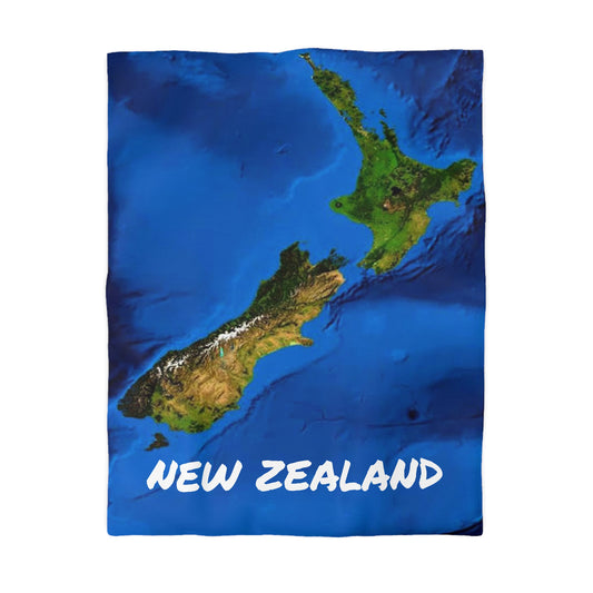 NZ MAP Microfiber Duvet Cover